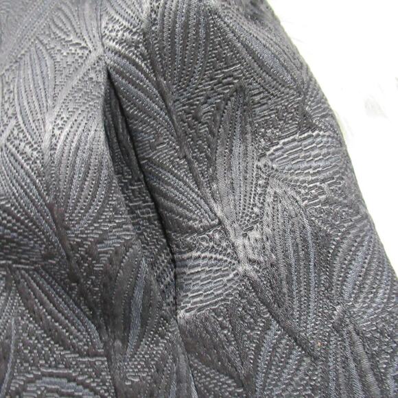 HOBBS Marilyn Anselm Black Textured Jacquard Zip Front Jacket Women’s Size 10 - Picture 9 of 13